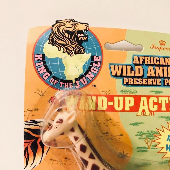 Vtg 1993 Imperial Wild Animal Giraffe Wind Up Action Toy - Picture 4 of 14